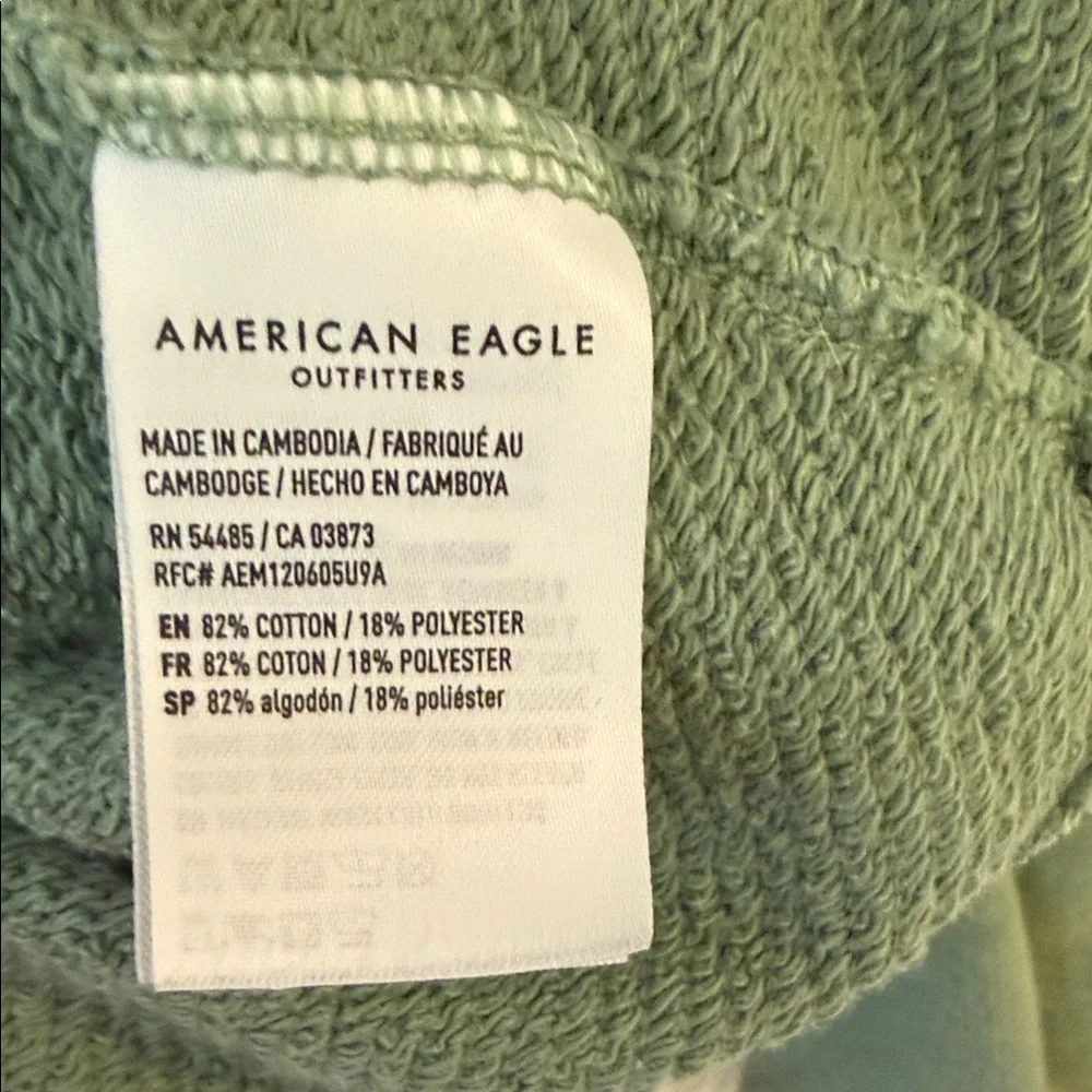American Eagle Outfitters Green Hoodie Sweater - Picture 9 of 9